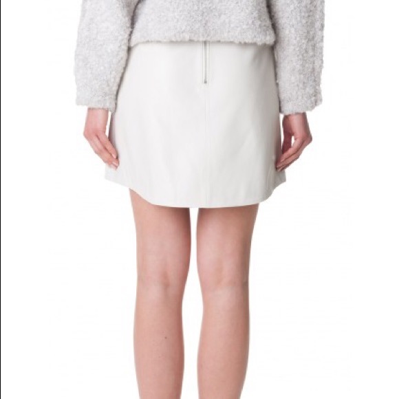 Tibi Embroidered Leather Asymmetrical Skirt - Picture 8 of 8
